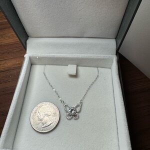 Elegant Silver Butterfly Necklace